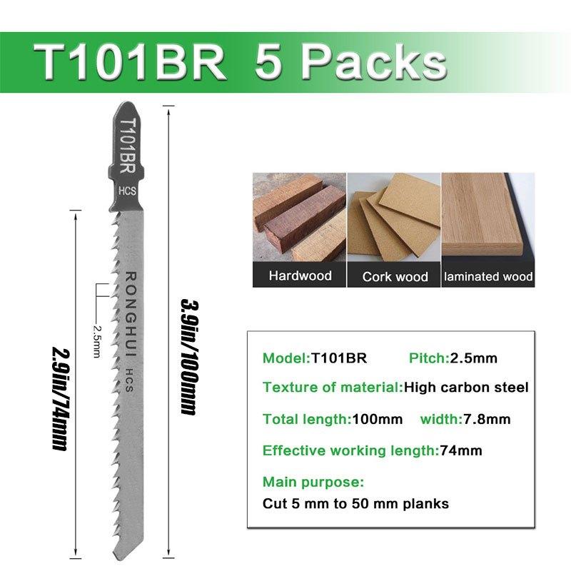 Premium Woodworking Curved Saw Blade- Stainless Steel Jigsaw Blades with Teeth for Fine Cuts