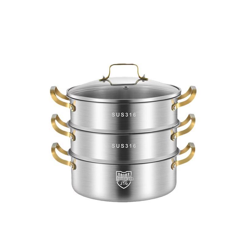 Pupan 316 Stainless Steel Thickened Steamer Pot