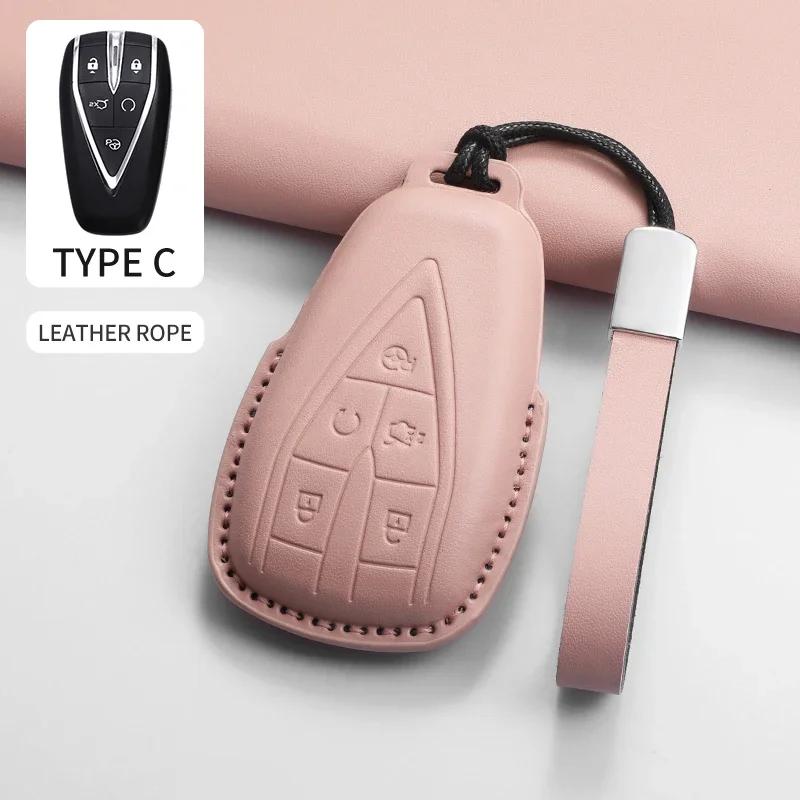 Car Key Case Cover Shell Fob for Changan UNIT UNIK CS35PLUS CS55 PLUS CS75 PLUS CS95 PLUS CS85 Oshan X7 X5 3/4/5 Buttons Keyring