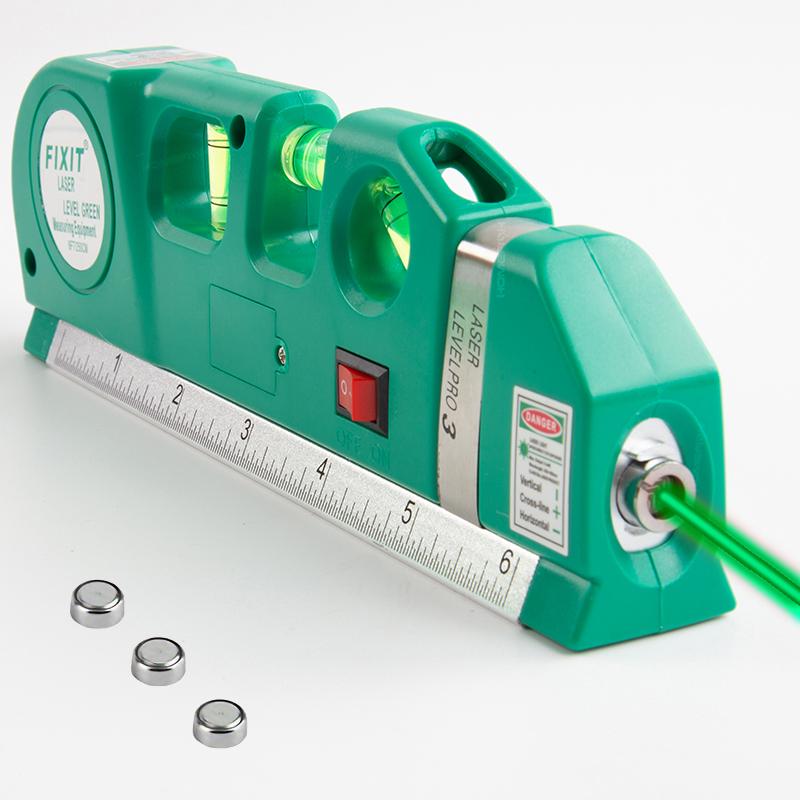 New Outdoor Laser Marking Tool Multipurpose Laser Level Kit Standard Cross Line Laser 8 Feet Tape Ruler