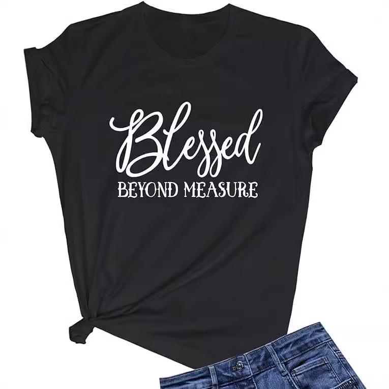 Blessed Beyond Measure Women's Pure Cotton Short Sleeve T-shirt
