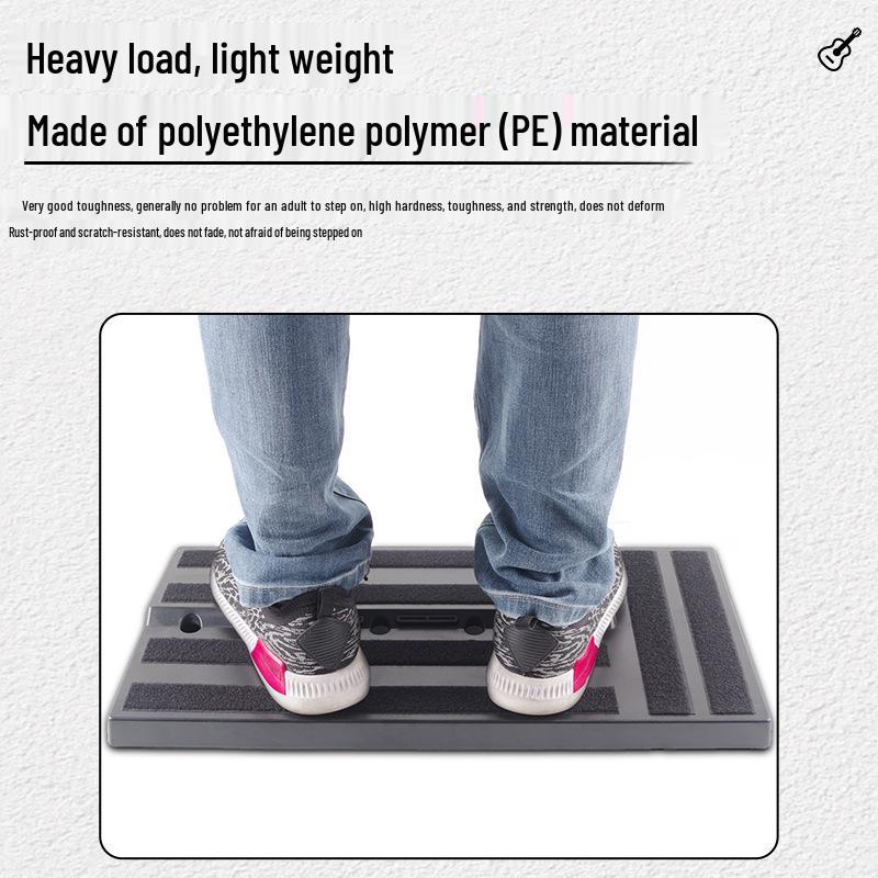 Güç Rayı ve Montaj Braketli ROCKHOUSE Çift Katmanlı Basamaklı Gitar Pedal Tahtası, Taşınabilir Tasarım