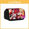 Sac de Rangement Double Couche pour Papeterie avec Impression de Personnages d'Anime Hazbin Hotel Pour Étudiants et Artistes