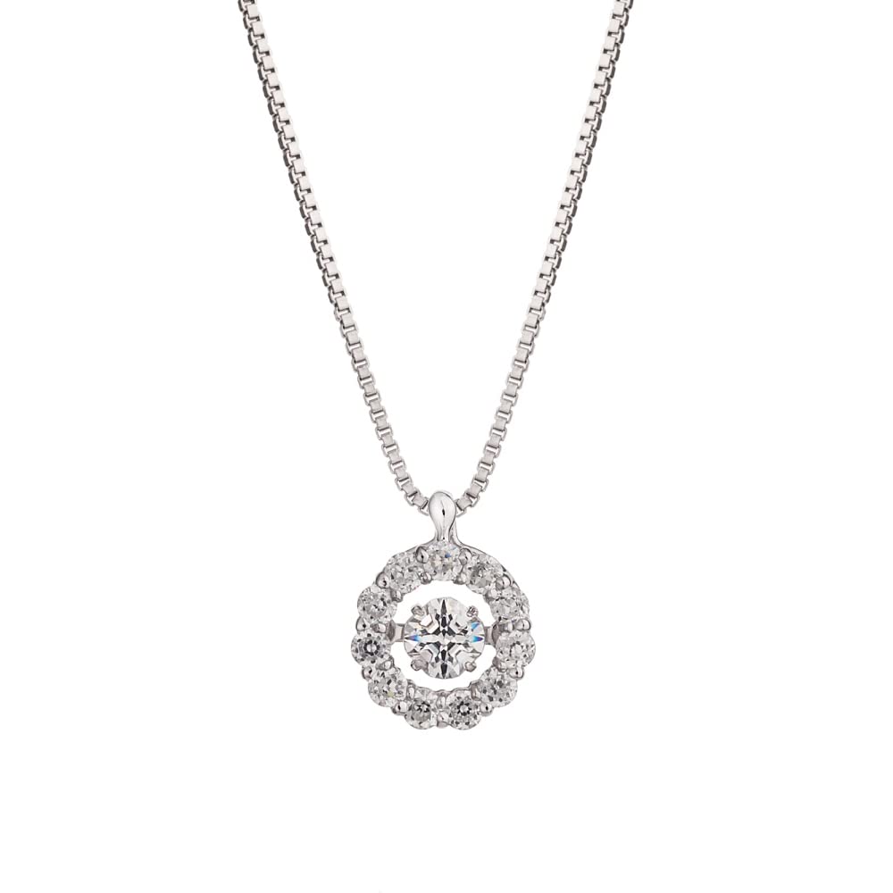 

Dancing Stone Crossfor NY Pendant Necklace Twinkle Flower1 NYP-507