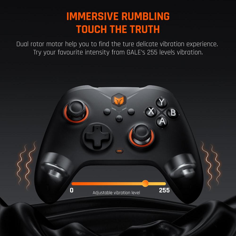 

BIGBIGWON GALE Hall Effect Trigger Wireless Controller with Charging Dock for PC/Nintendo Switch Black