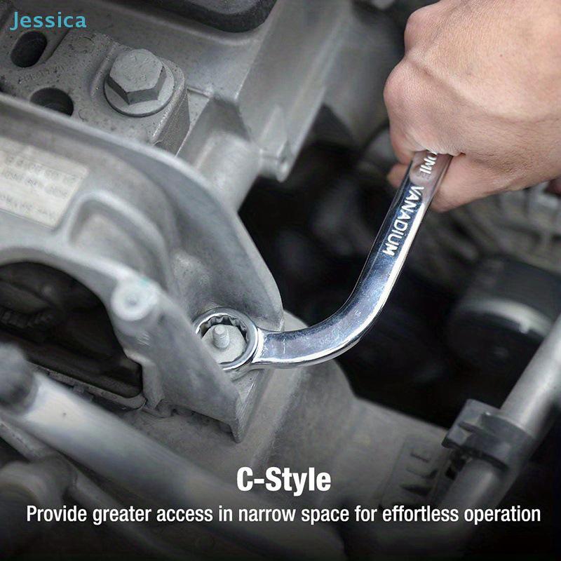 S Type Double Ended Allen Wrench Combination Ring Spanner Plum Plate Curved Machine Fastener Repair Tools