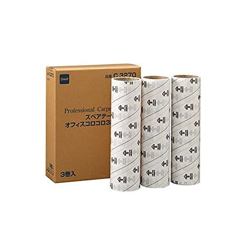 Nitoms Office Corocoro Spare Tape, 320mm Wide x 50 Rolls, C3270, 1 Pack (3 Rolls) x 2 Sets