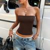 Moda Hot Girl Top a Tubo Versatile Top Donna Primavera Estate Sito Web Indipendente