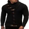 Men's 2025 Winter Knitted Coat High Neck Button Oversized Fashion Sweater