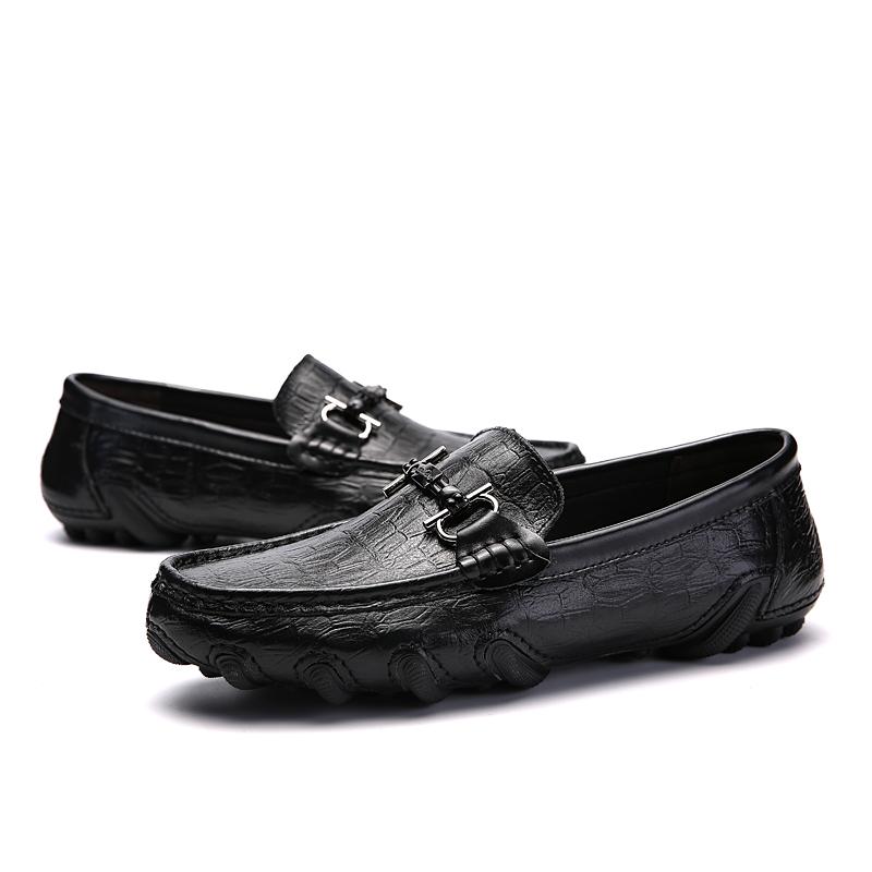 Erkek Günlük Deri Ayakkabı Nefes Alabilir Rahat Erkek İş Oxford Deri Düz Ayakkabı