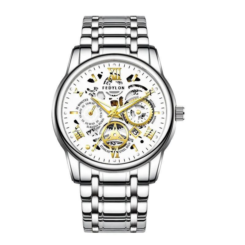 Upgraded Movement Fully Automatic Movement Men's Watch Handsome Black Technology Trend Korean Version Waterproof Luminous Men