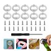 10 Sets 40mm DIY Bierflaschenöffner-Einsatz-Kits für Harzform Wandbehang Wein Bierflaschenöffner mit Schrauben Küchenbar-Werkzeug