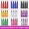4pcs 60mm Pointed Valve Tips Sharp Pointed Auto Parts Car Tires Valve Caps  Bicycle and Motorcycle