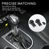 TUCKBOLD Gear Shift Knob Decorator Cover for Ford Mustang Console Interior Trim Sticker Styling Decor Carbon Fiber Black with Adhesive Backing
