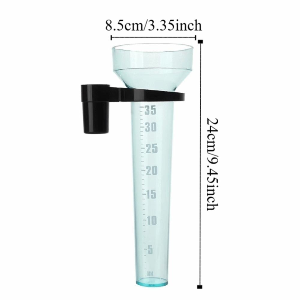 Portable Gardening Rainwater Meter Plastic Rain Measurement Tool Collect Rainwater