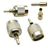 TNC Plug Connector for RG174 Cable, Crimped
