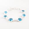 Swiss Blue Topaz Gemstone 925 Solid Silver Jewelry Handmade Bridesmaid Bracelet RB-14-10