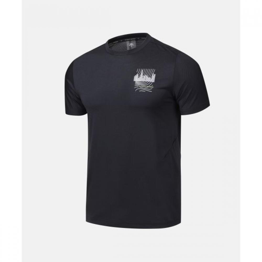 

Футболка с коротким рукавом DescenTe Running Track, черная BLK0BLACK/100
