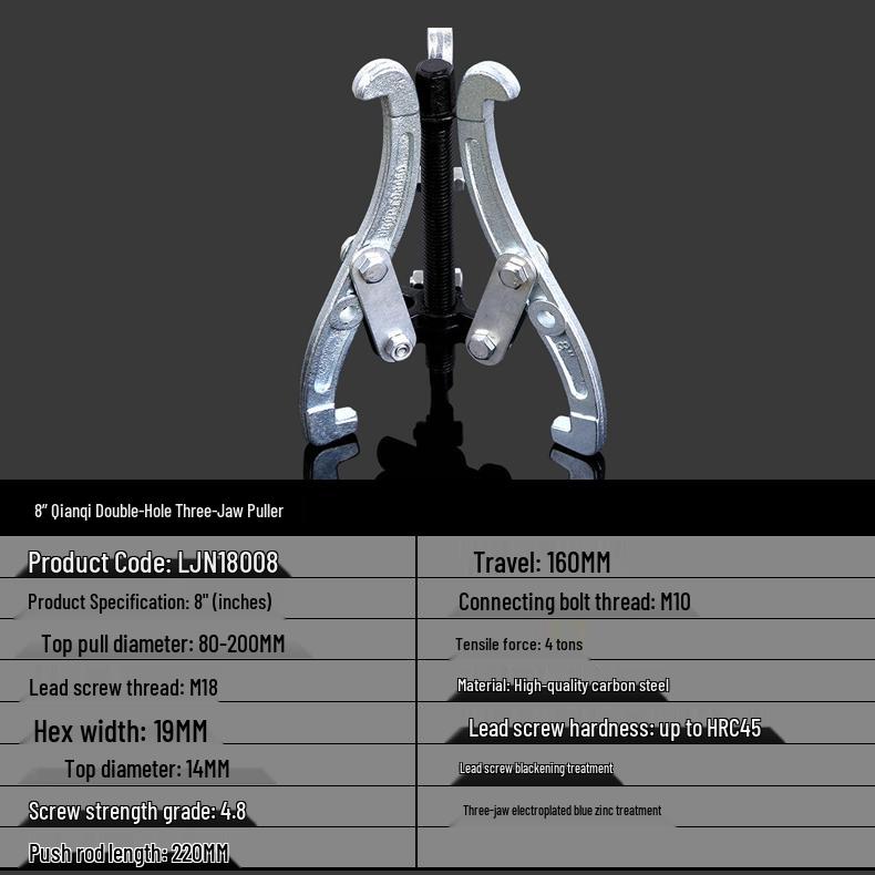 Dual-Jaw Multifunction Bearing and Wheel Disassembly Tool