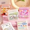4 Stück Niedliches Pferd 2026 Kalender Tischkalender Ornament Cartoon Kawaii Planer Agenda Täglich Monatlich Schreibwaren Bürobedarf
