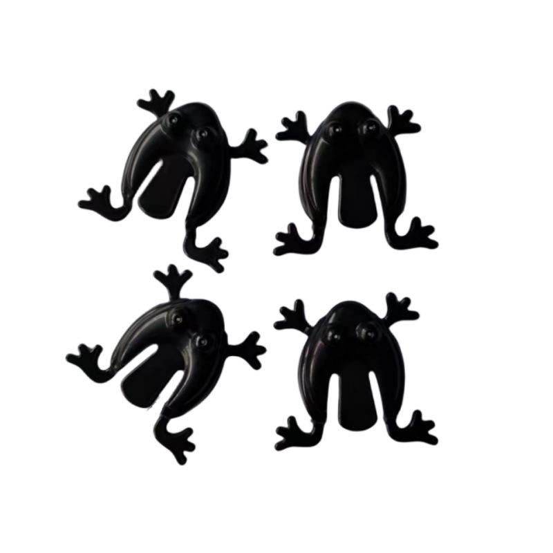 90er-Jahre-Nostalgie: Kleines Hüpfendes Plastikfrosch Spielzeug - Klassischer Retro Hüpfender Frosch für Kinder
