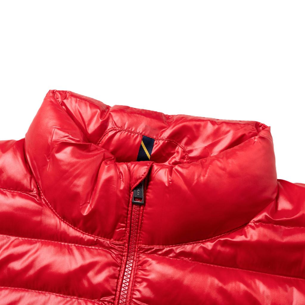 Polo Ralph Lauren Solid Color Zip-Up Stand Collar Long Sleeve Jacket Men Jackets Red 710906593-003