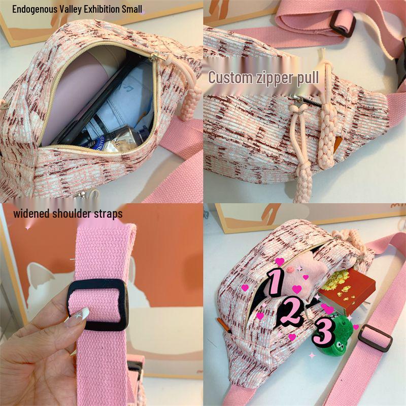 Japanese Cute Plaid Crossbody & Waist Bag – Korean College Style
