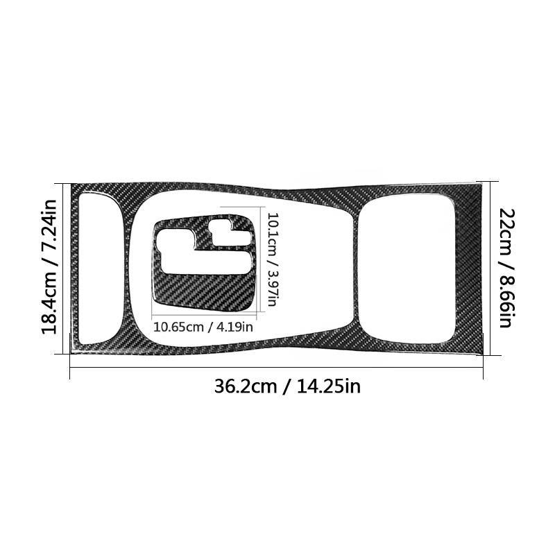 Versnellingspookpaneel Stickers Voor Porsche Cayenne 2003 2004 2005 2006 2007 2008 2009 2010 Koolstofvezel Auto Interieur Decoratie Accessoires