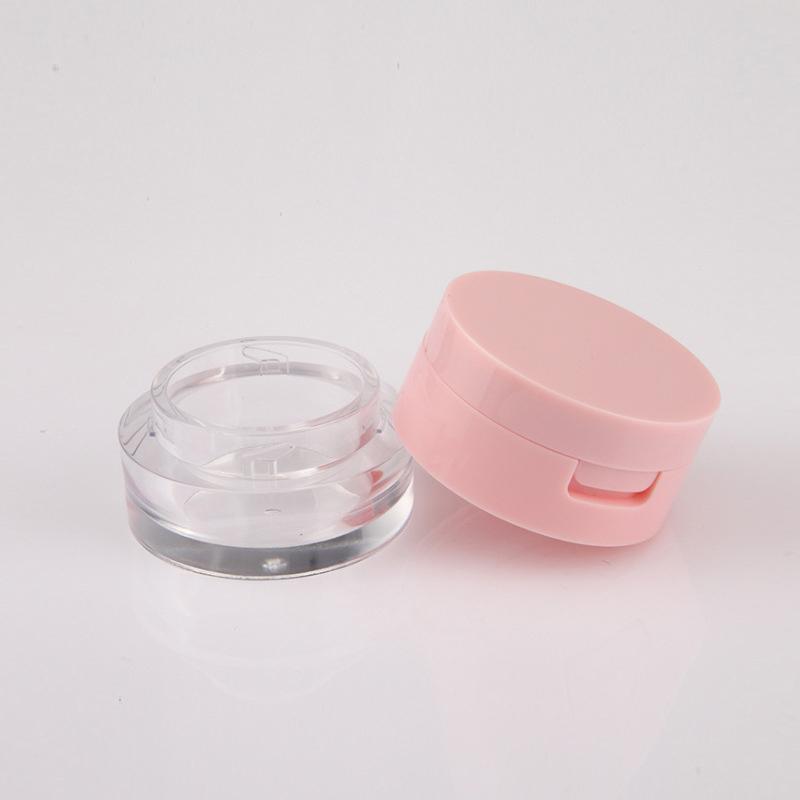 1Pcs 3G/5G Portable Powder Box Empty Loose Powder Container With Sieve Mirror Cosmetic Sifter Loose Jar Travel Makeup Container