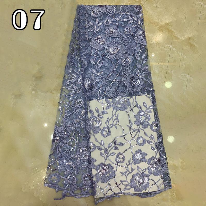 91*130cm Sequin Tulle Lace Fabric High Quality Groom Nigerian Embroidery African Lace Fabric For Diy Sewing Evening Party Dress