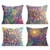Federa Cuscino Pianta Stile Bohemien Poliestere Stampato 40/45/50cm Federa Cuscino Decorativo Divano Federa Cuscino Arredo Casa