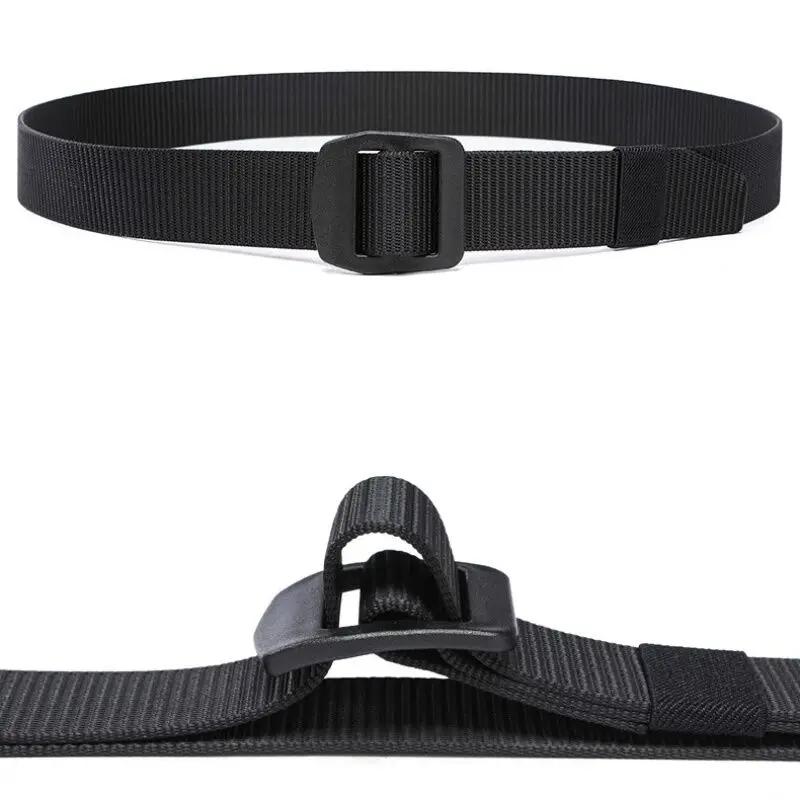 1 PCS Men Belts Nylon Webbing Canvas Casual Fabric Tactical Belt High Quality Accessories Military Jeans Army Waist Fashion Belt