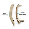 Car Front Rear Passenger Doors Pull Handle Trim With Leather Outer Cover For BMW X5 X6 F15 F16