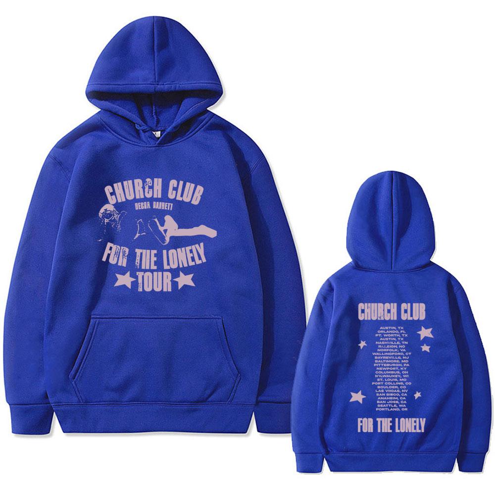 Hot Nessa Barrett Church Club for The Lonely Tour 2025 Hoodie Men Women Fashion Pop Punk Streetwear Unisex Fleece Cotton Hoodies
