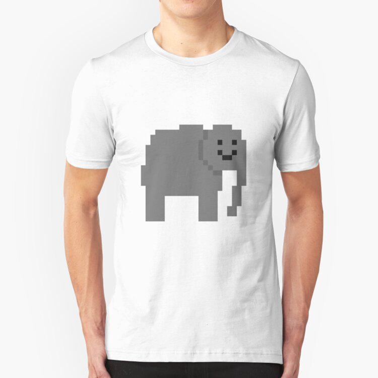 Buy Unturned Elephant Cotton White Tees Summer Men T Shirts Male Casual