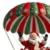 Hot Air Balloon Christmas Ornament 2D Flat Acrylic Santa Claus on A Hot Air