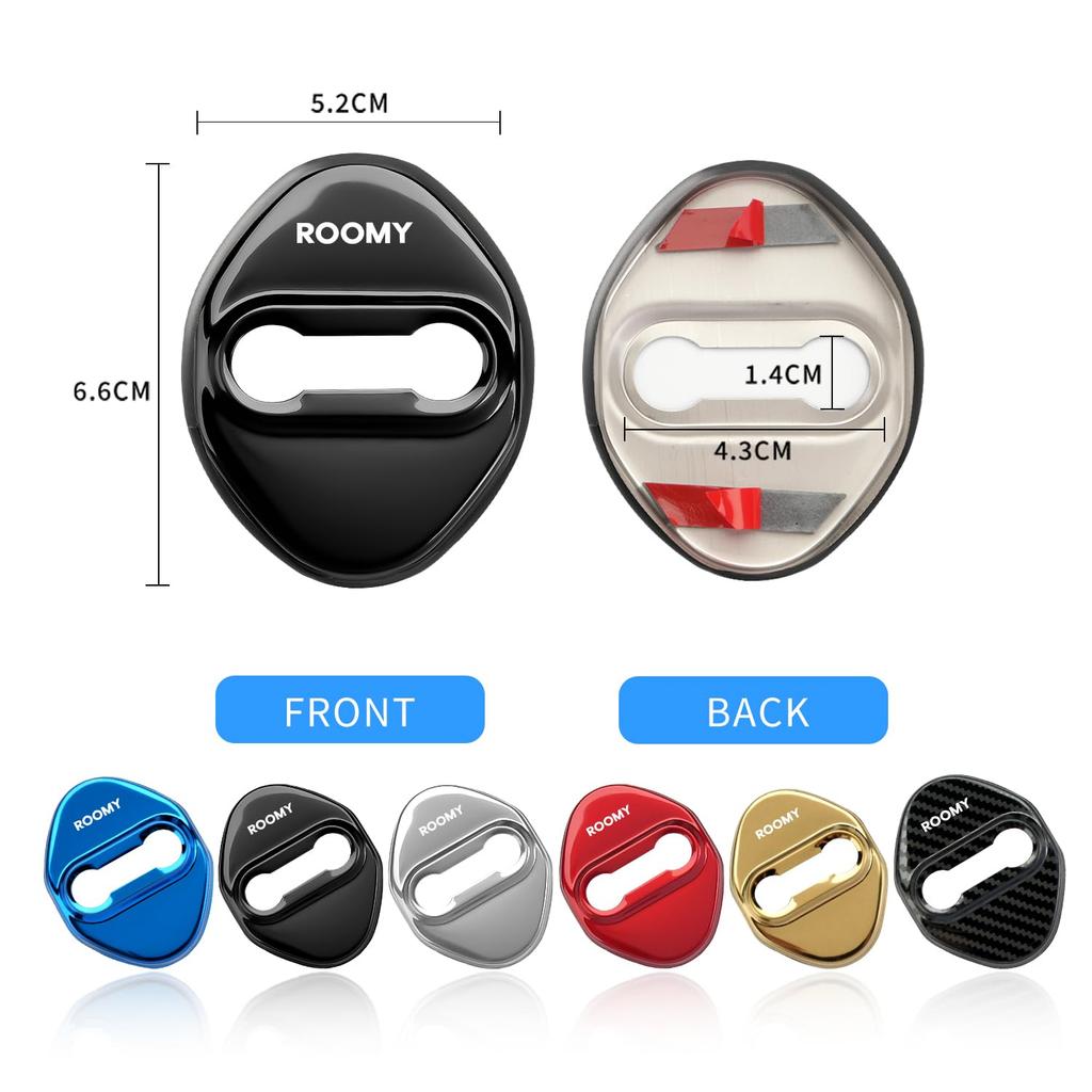 Roomy Exclusive Accessories Door Striker Cover, Door Lock Cover, Roomy Rumi, Interior Parts, High