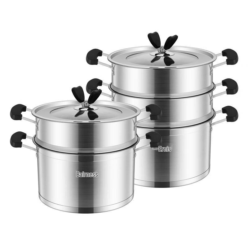 Boernis 3-Layer Stainless Steel Steamer Pot