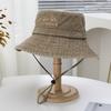 Cappelli a secchiello Ricamati con Lettere Primavera/Estate per Uomo, Traspiranti Moda Casual Versatili Cappelli Parasole per Donna