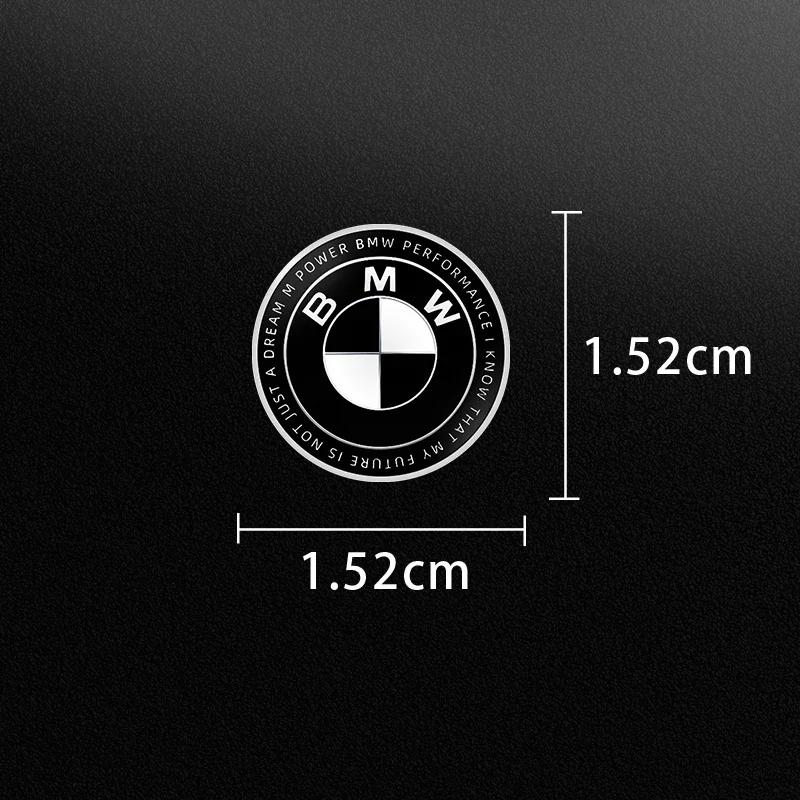 2025 For BMW M X3 X5 X6 Car Steering Wheel Badge Stickers Car Door Handle Label Decal For BMW 50th M E46 E39 E90 E60 F10 E34 E3
