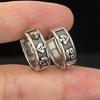 925 Sterling Silver Vintage Earrings For Women Trendy Simple Hollow Hear Round Earring Jewelry Prevent Allergy Party Accessories