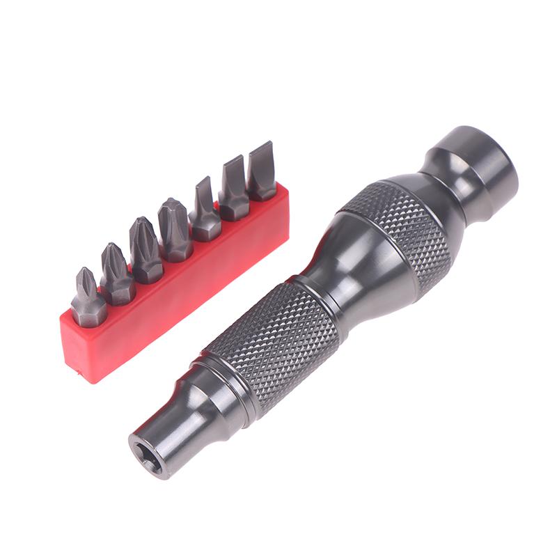 Metal Screwdriver Multi-Purpose Wrench 6.35 Batch Head Aluminum Alloy Household Cross Handle Precision Portable Wrench