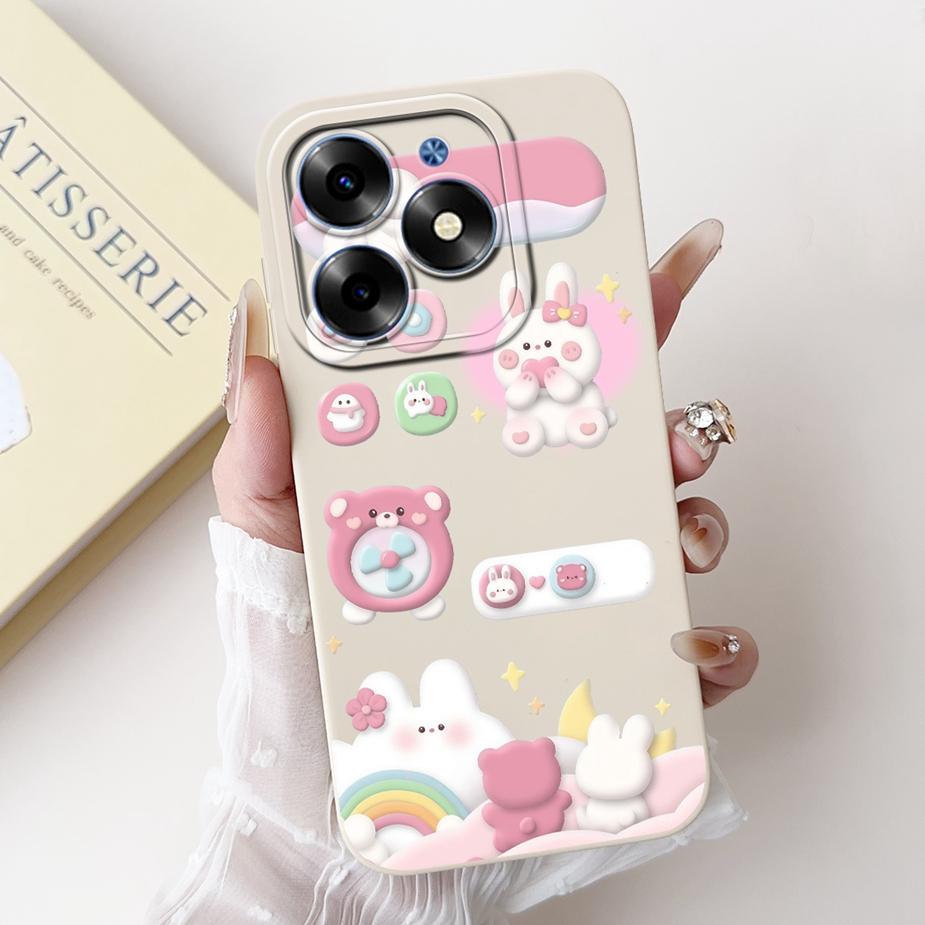 For Tecno Spark 20C Case Spark20 Pro KJ6 New Fashion Candy Painted Cover Shockproof Phone Case For Tecno Spark 20 Pro Plus Shell