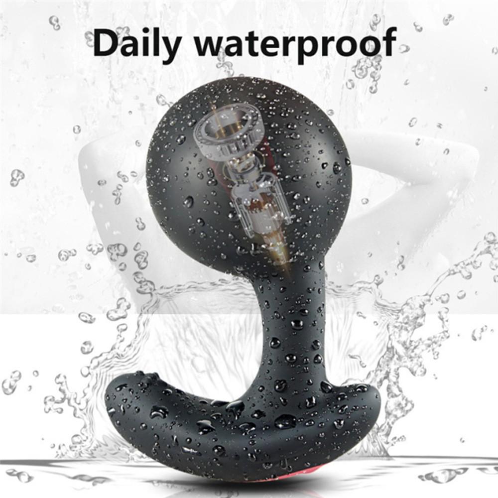 Wireless Remote Control Vibrating Inflatable Anal Plug - Adjustable Butt Plug for Women & Men, Portable Adult Toy for Anal