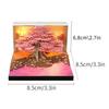 2026 Paper Carving Calendar Commemorative Gift Tree House Desktop Decoration 3D Stereoscopic Memo Book