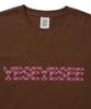 YESEYESEE Contrast Stitch Chain Logo Tee Brown