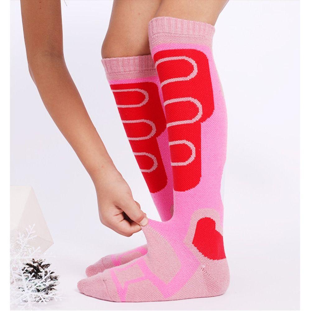 Zimowe skarpety snowboardowe Ciepłe długie podkolanówki Nowe skarpety sportowe dla dzieci Outdoor