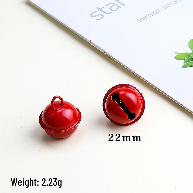 22mm Painted Candy Color Metal Bells for DIY Jewelry, Keychains, Ornaments, and Small Pet Accessories.