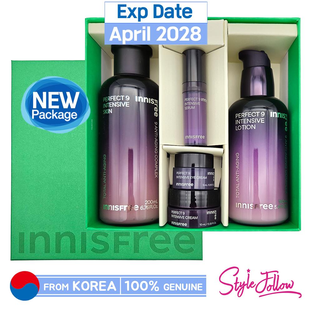 Innisfree Perfect 9 Intensive Skin Care Set (Include 5 Items)