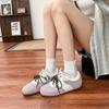 Grape mother summer new retro sports shoes women's thick-soled inner height increase German training shoes women's versatile shallow mouth Forrest Gum